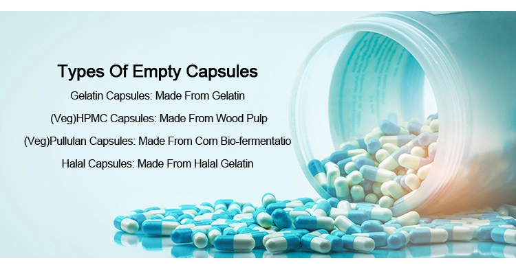 HPMC Empty Capsule Vacant Starch Gelatin Capsule Shell